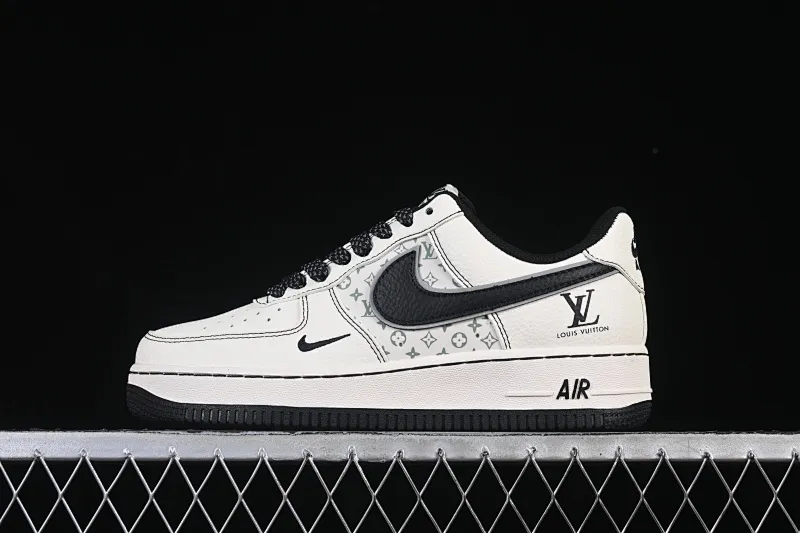 All Categories Nk Air Force 1 Air Force Series Nk Air Force 1 Low Air Force Low Nike Air Force 1'07 Low LV Co-branded Printed Beige and Black Hook Air Force One Low-top Casual Shoes HH7518-080